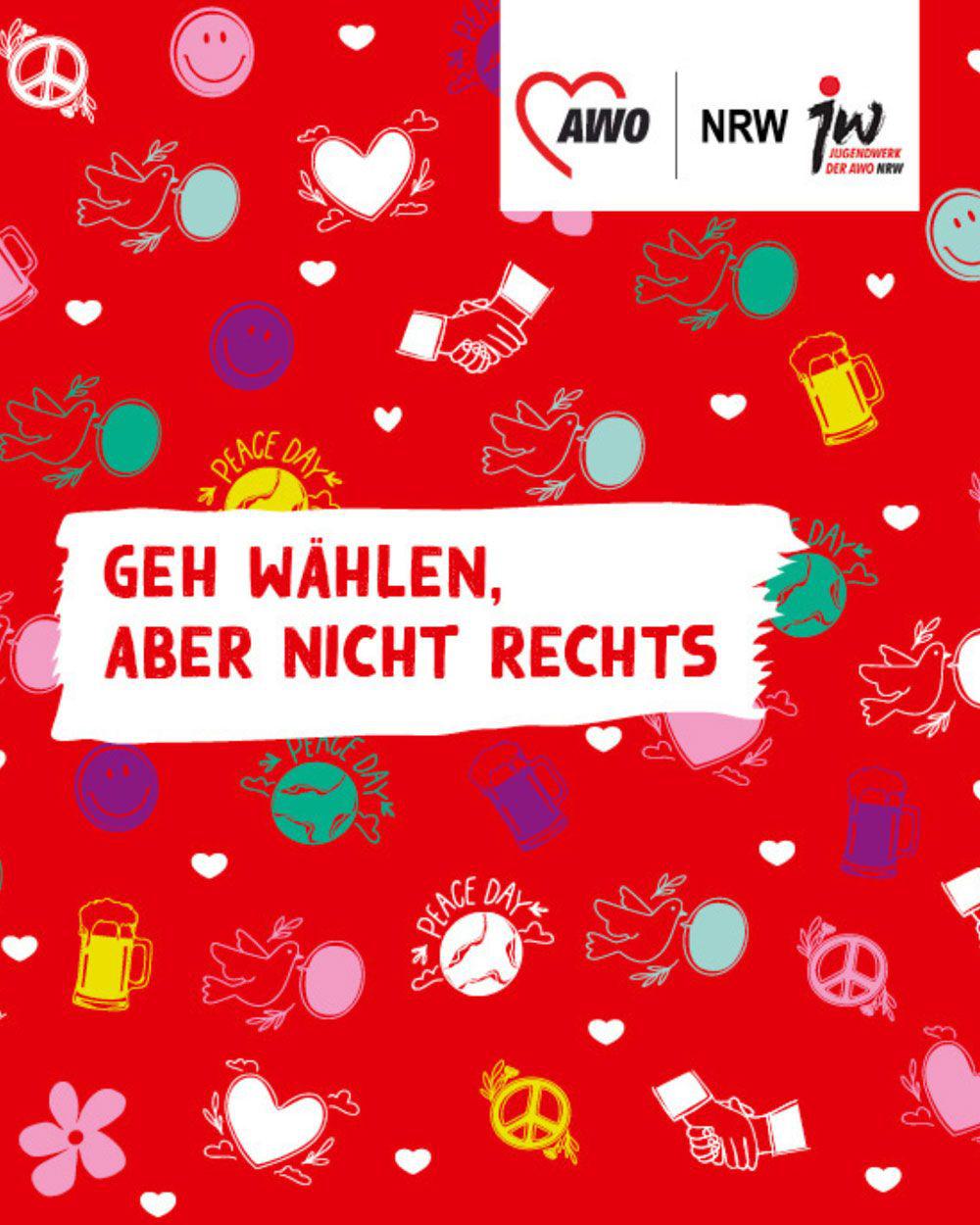 Plakat Aufforderung wählen